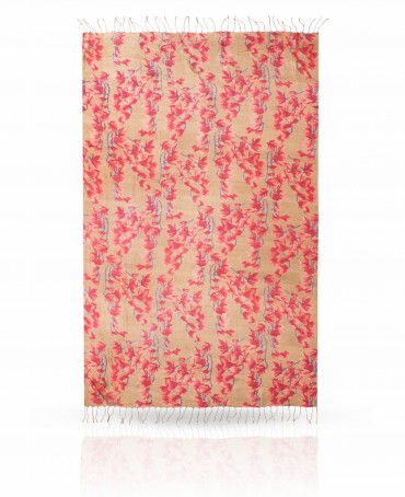 Палантин Женский S-ORCHID/BROWN